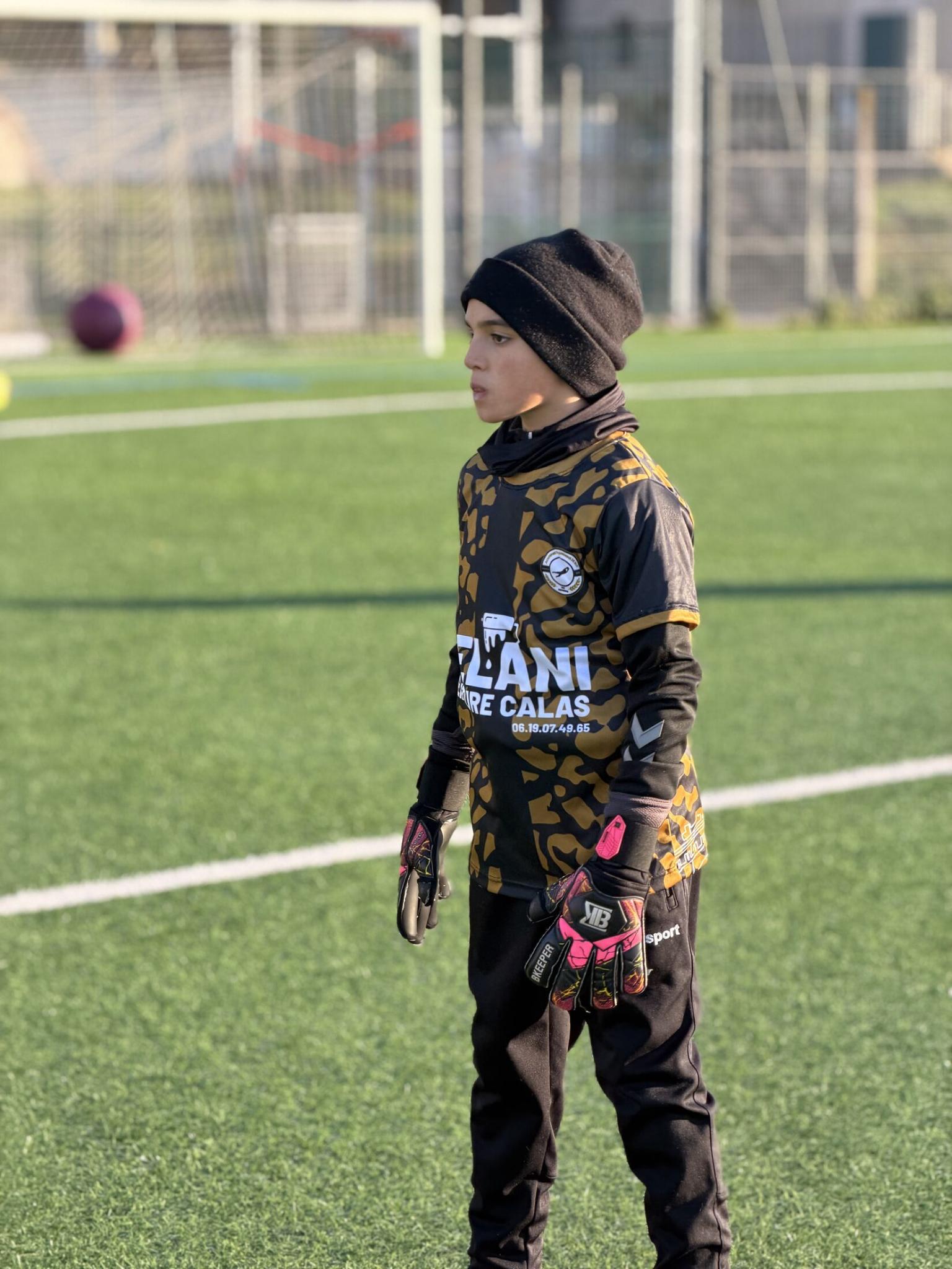 Gardien à l'entraînement